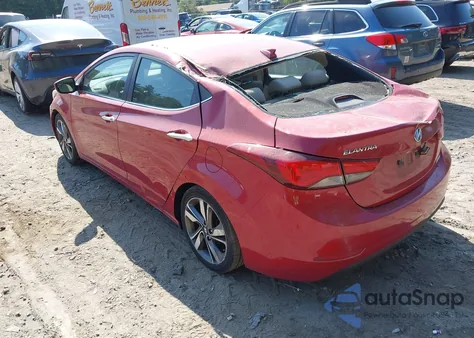 2014 Hyundai Elantra Limited z USA, uszkodzony, nr VIN KMHDH4AE0EU033393